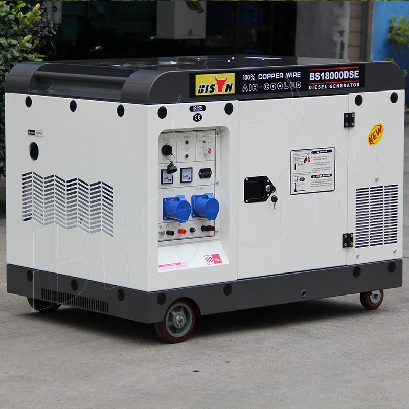 Chinese Power 11kw 12kw 12kva 10 Kva 10kva 10kw Single Phase Electric Silent Type Generator Diesel