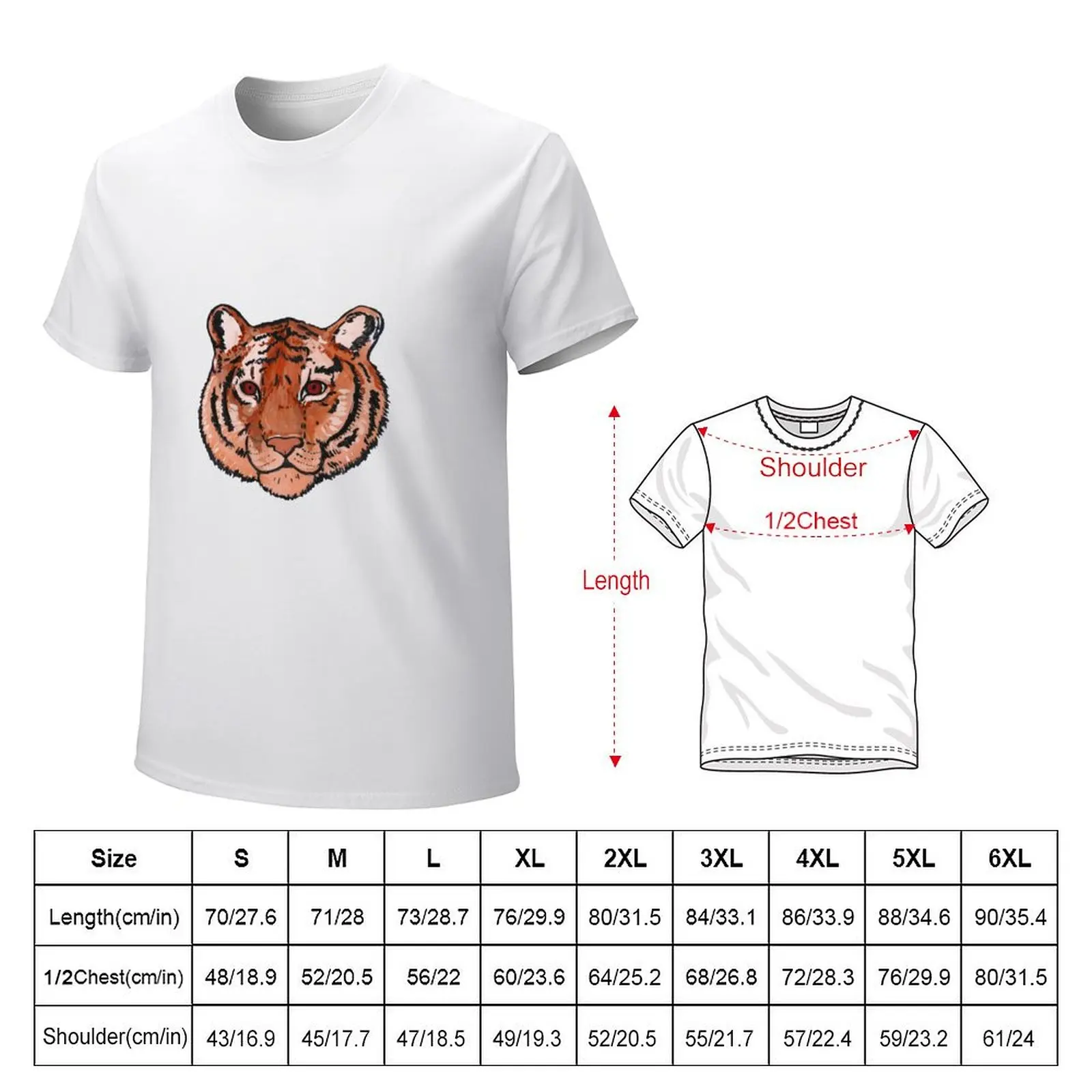 Wild tiger T-shirt summer clothes Aesthetic clothing sublime quick-drying men t shirts