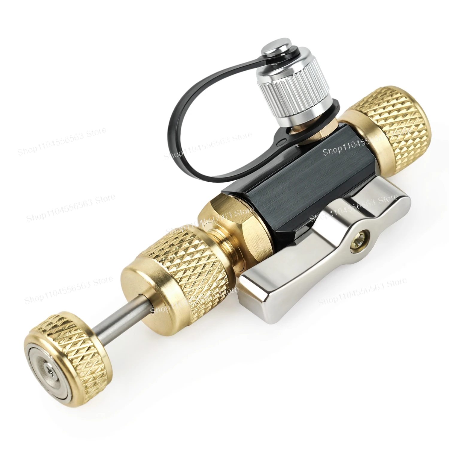 真空定格バルブコア取り外しツール – 1/4 インチシステム接続