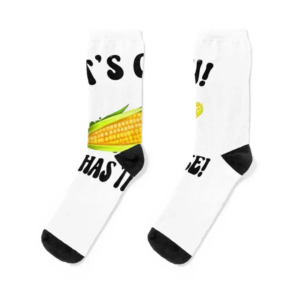 

It’s Corn A Big Lump With Knobs It Has The Juice Its Corn Socks Non-slip aesthetic Socks For Man Women's