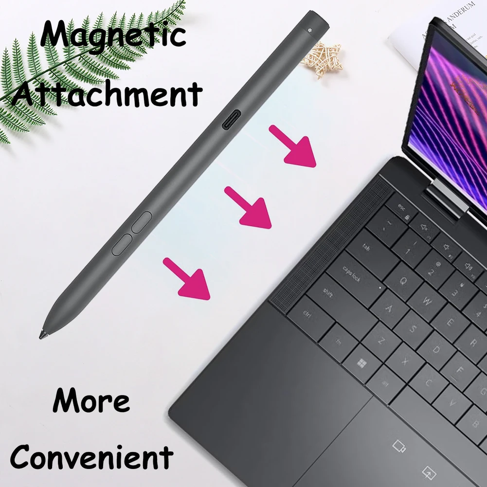 Rechargeable Active Pen PN7522W Laptop Pen for Dell Latitude 5350 2in 1/7320 Detachable for Dell XPS 13 9315 2-in-1