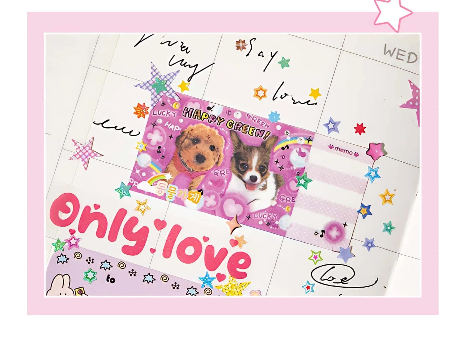Starstorm 24 Blatt holografisches und mattes Mini-Stickerbuch, 8 x 8 cm, ästhetisches Journaling-Zubehör, Planer, Scrapbooking, Deko-Aufkleber – Detail 9