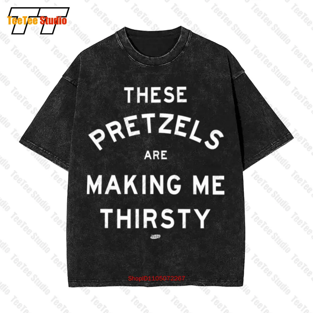 

Винтажная футболка большого размера Thirsty Pretzels Seinfeld 33HJ