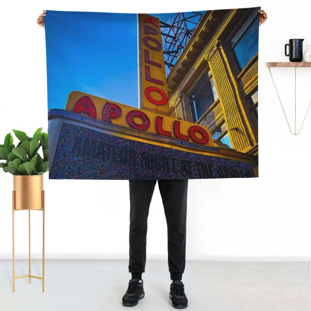 

Apollo Theater Harlem Manhattan NYC Throw Blanket Soft Breathable Blanket for Night Sleeping