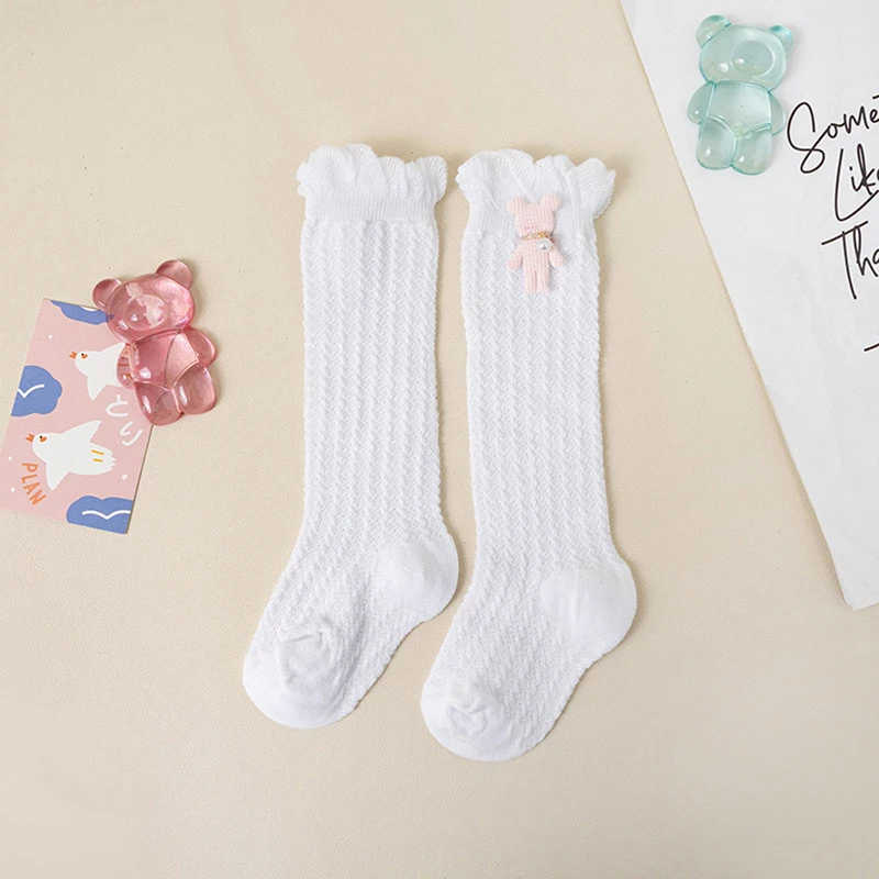 Cute Infant Knee High Socks Cozy Comfortable Long Socks Adorable Bunny Stockings for Babies and Toddlers