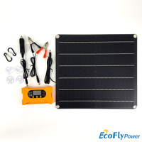 25W Solar Panel 18V 12V 9V 5V Solar Cell 10A-100A Controller Solar Plate Kit For RV Car Caravan Home Camping