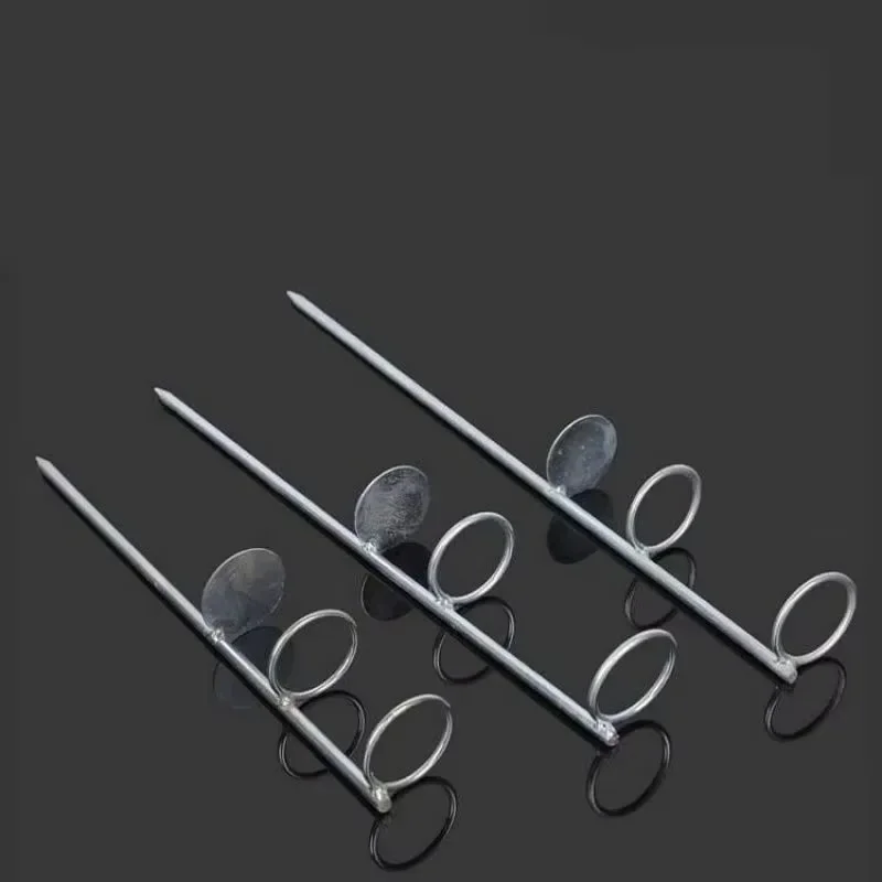 30/40cm Double anneaux fourche unique porte-canne à pêche banque support de canne à pêche au sol outils de pêche pour lextérieur image 2