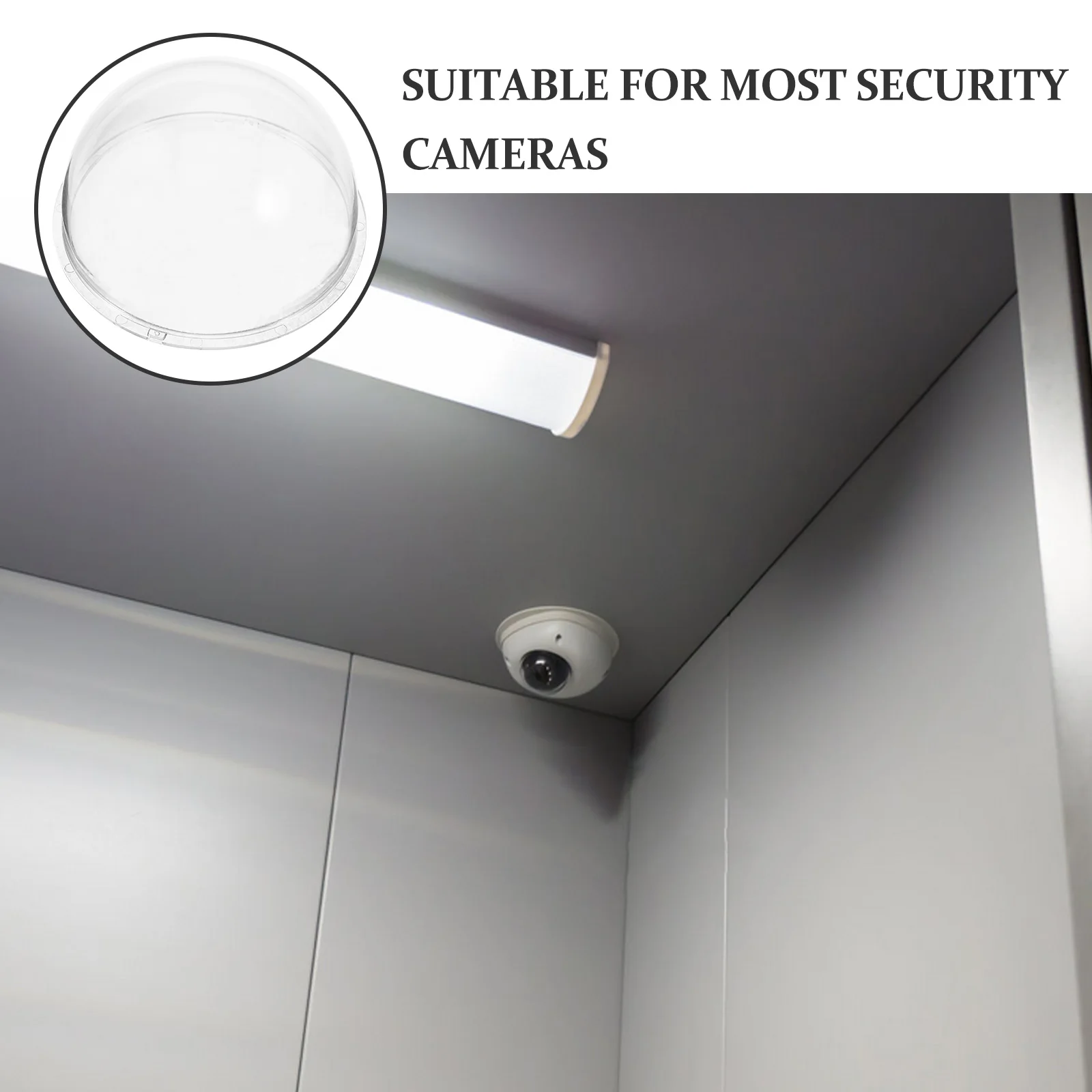 

Security Camera Dome Cover Solid Material Easy Install Weatherproof Outdoor Indoor Camera Rain Protection Shield Durable Cover