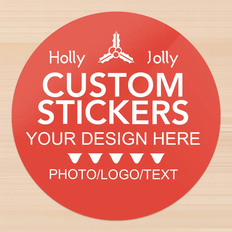 Custom Photo Stickers for Events | DIY Personalized Decoration with Logo Upload, Creative Gift Labels & Birthday Party Supplies