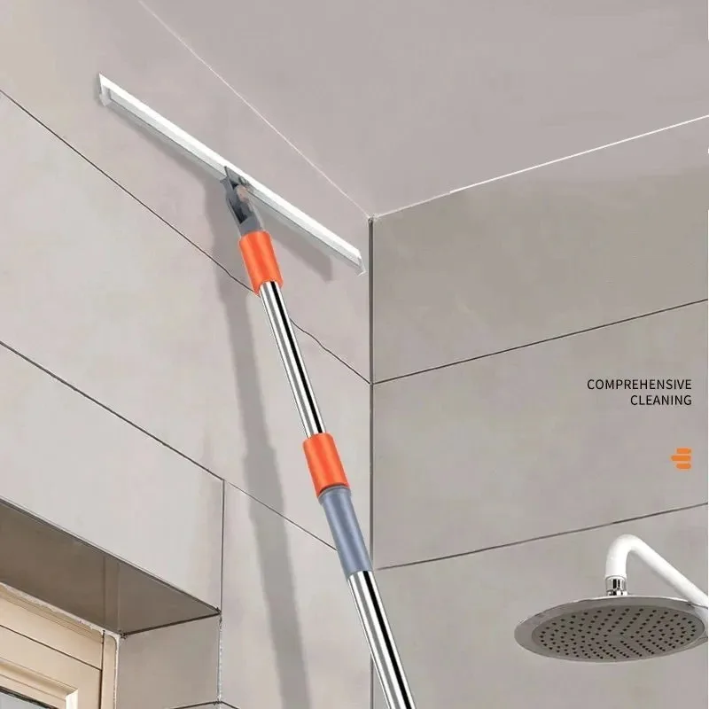 Silikon-Schaberbesen: Magischer Wischer für hohe Flächen, Glasreiniger, Bodenwischer, Haushalts-Badezimmer-Wischmopp, Silikon-Schaberbesen Mag – Detail 3
