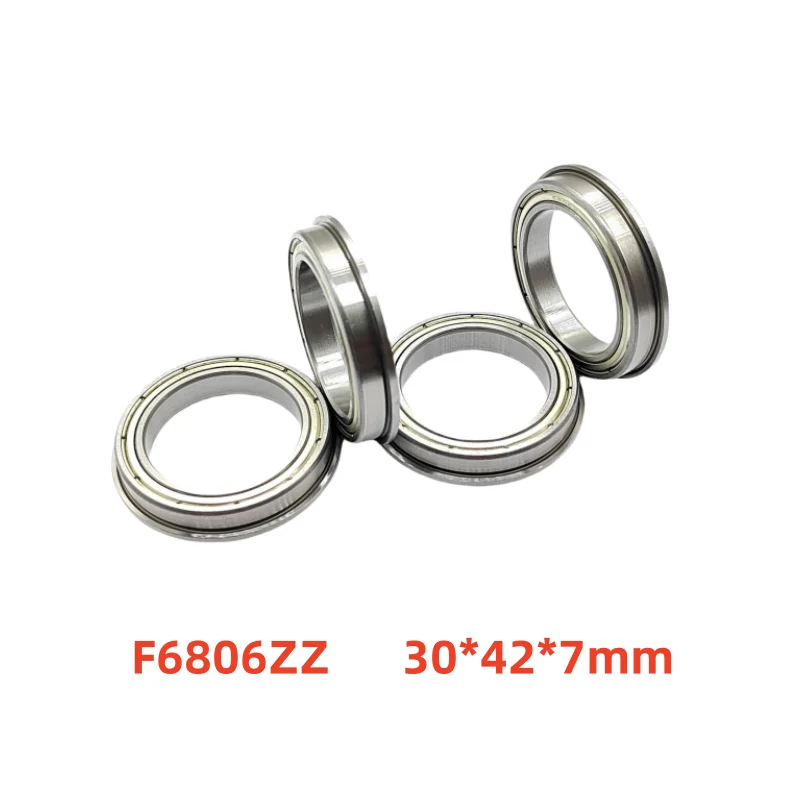 20/50pcs F6806ZZ Flange Bearing 30*42*7mm Thin Wall Deep Groove Ball bearing F6806 ZZ F6806Z 30×42×7 mm