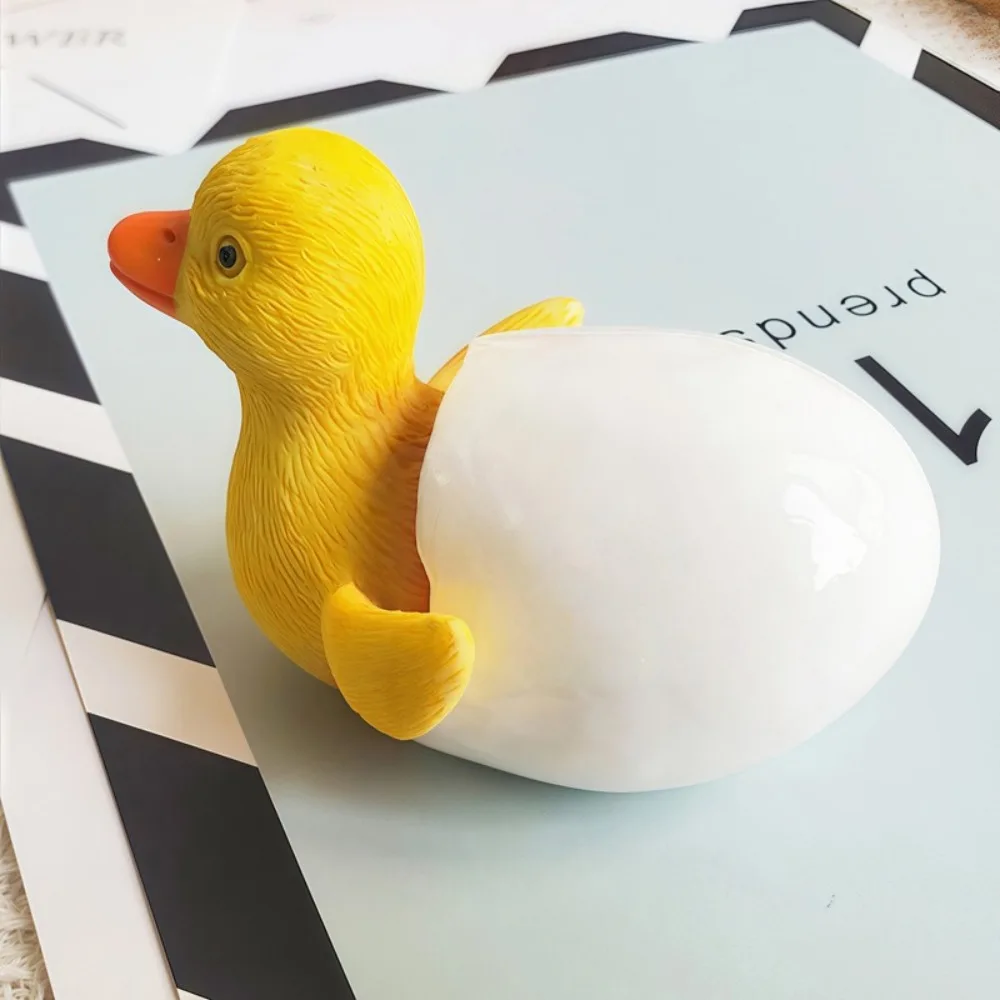 

Cute Little Duck Figurine Handicraft Resin Crafts Duck Sculpture Toys Unique Hatching Duckling Ornament Garden Courtyard Decor