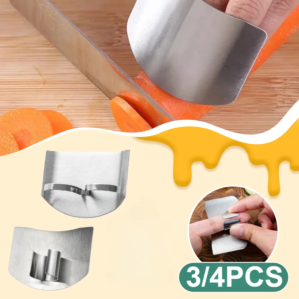 Kitchen Accessory Safe Vegetable Cutting Hand Guard Finger Protectors 1~4PCS Protective Fingers Protector Finger Protective Tool