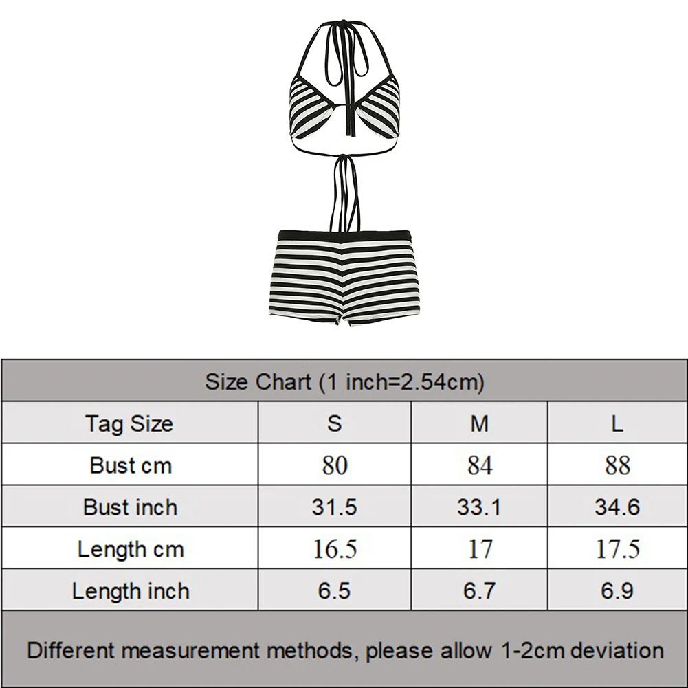 Damska Nowa Bielizna w Paski Sexy Gorąca Kontrastowa Miękka Bikini Japońskie Damskie Majtki Szorty z Wysokim Stanem Modny Damski Zestaw Kostiumów Kąpielowych