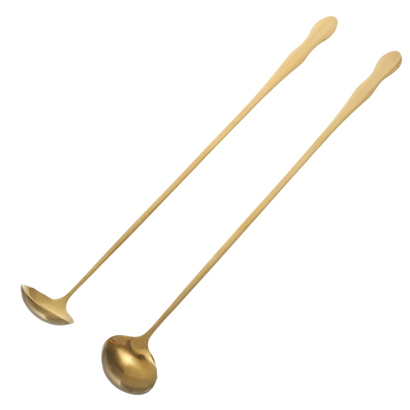 

2Pcs Stainless Steel Wide Oil Spoon Cooking Ladle Deep Design Hot Pot Coffee Mixing Spoon Kitchen Utensils Metal Cooking Spoons
