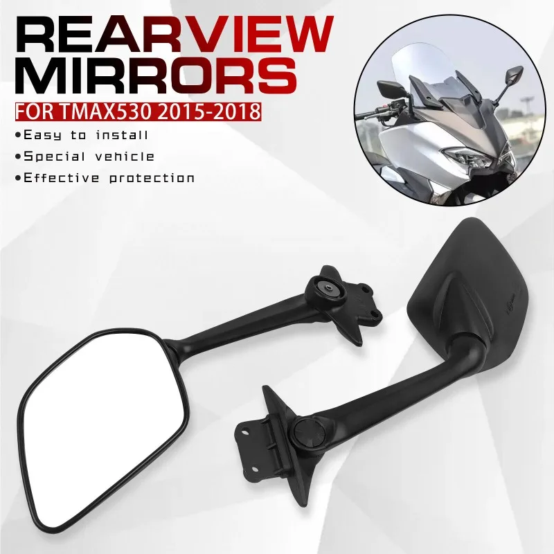 

For Yamaha T-MAX530 XP530 2017-2020 2018 Motorcycle Rear View Side Mirror T-MAX560 XP560 2020 2021 2022 Side Rearview Mirrors