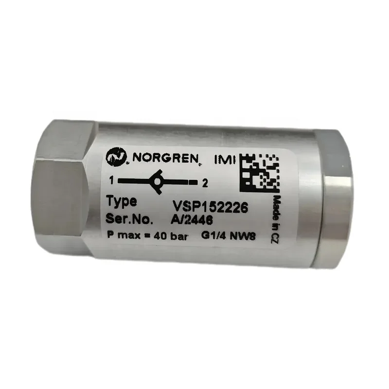 VSP152226 G1/4 40bar IMI NORGREN Aluminium Check Valve 1 Year Warranty Made in China