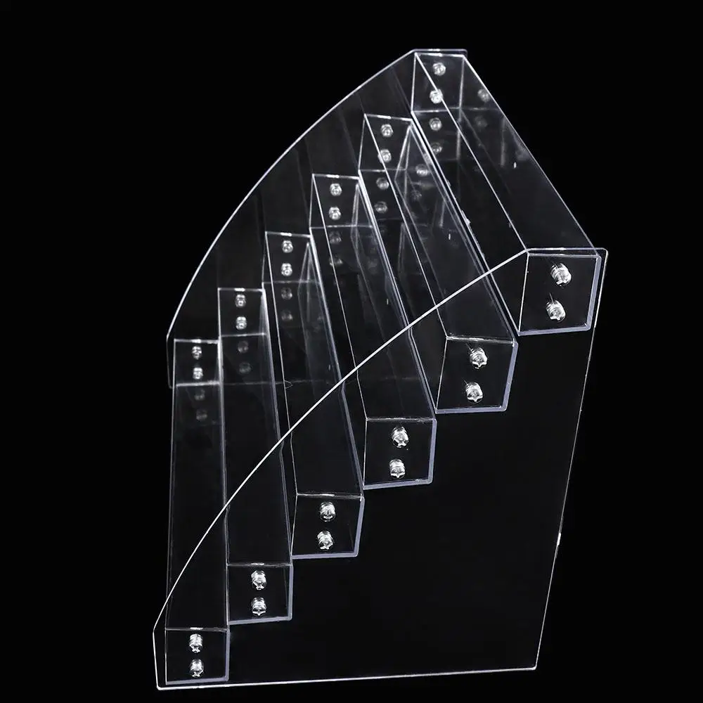 

3/4/5/6/7 Layers Nail Polish Display Stand Acrylic Transparent Collection Display Rack Clear Multifunction
