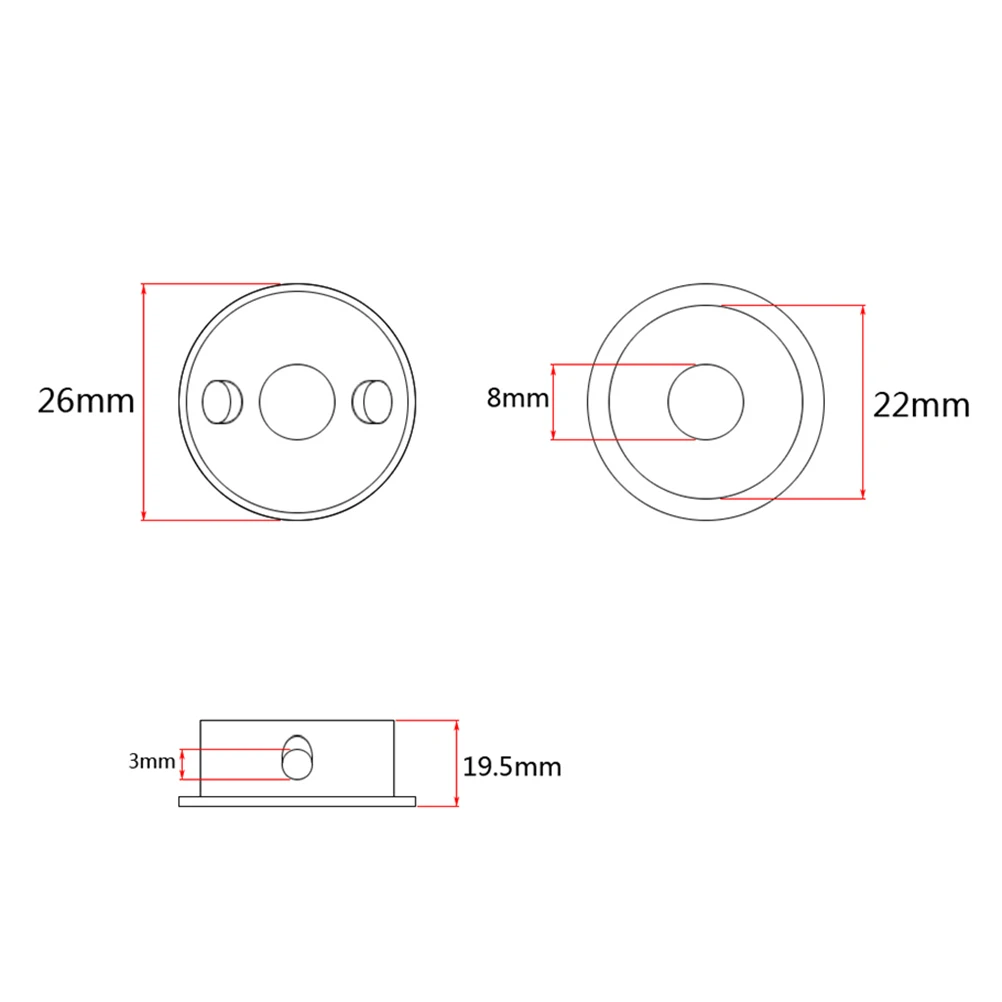 

Gt150 Electric Plate Metal 6.35Mm Metric Thread Socket 2 Screws Silver 22Mm Hole Parts Accessories Guitar Jack Socket Jack For