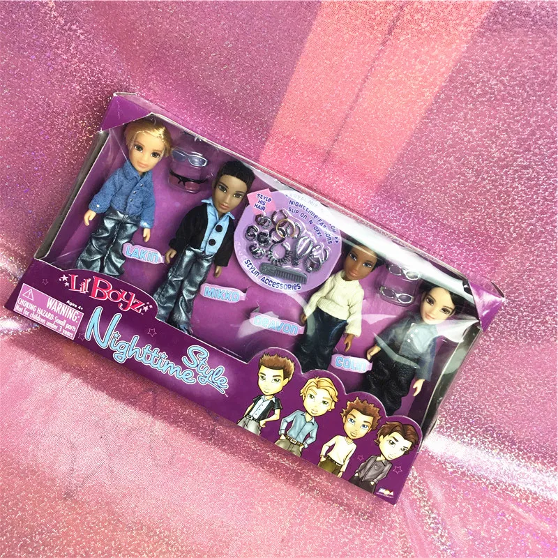 

12cm mini Original Handsome Bratzdoll Nighttime Style Bratzillaz Doll with Accessories Cool Boy Doll Toys