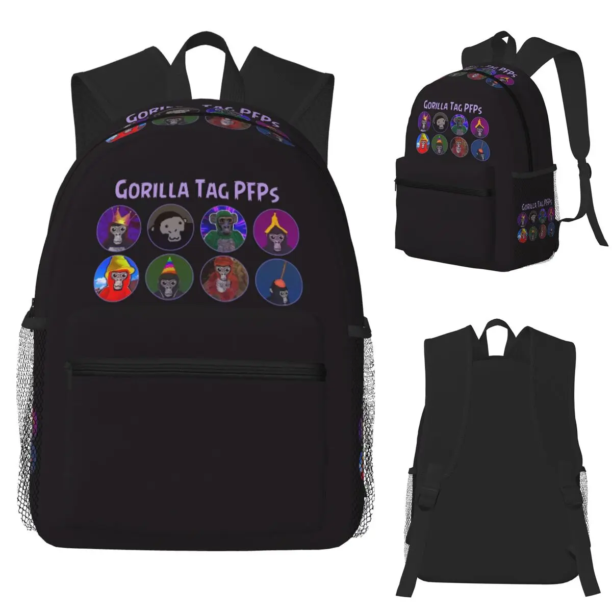

Gorilla Tag Student Backpack School Bag Hiking Travel Daypack for Men Women Fashion Bookbag Shoulder Bags