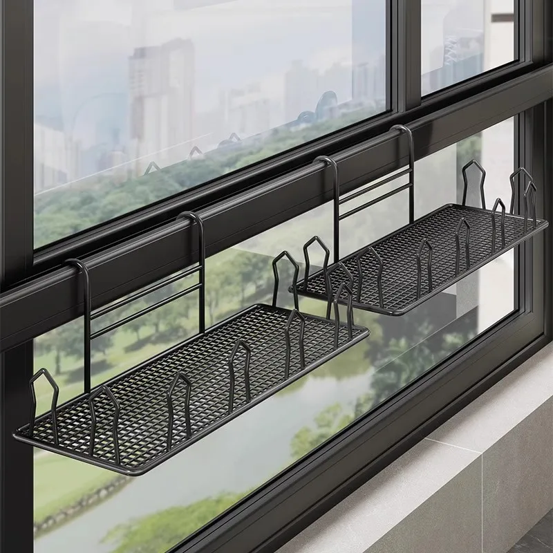 

Balcony shoe drying rack guardrail rod, window drying rack outside the window, window sill, outdoor drying sandal rack