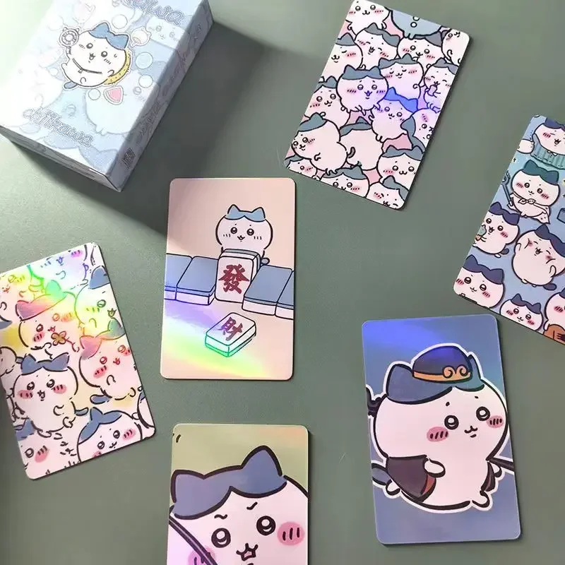 50 stuks Chiikawa presa Pris Itt Laser kleine kaarten, schattig Hachiware randapparaat ómraca foto LOMO kaarten decoratieve geschenken collectie decoratie