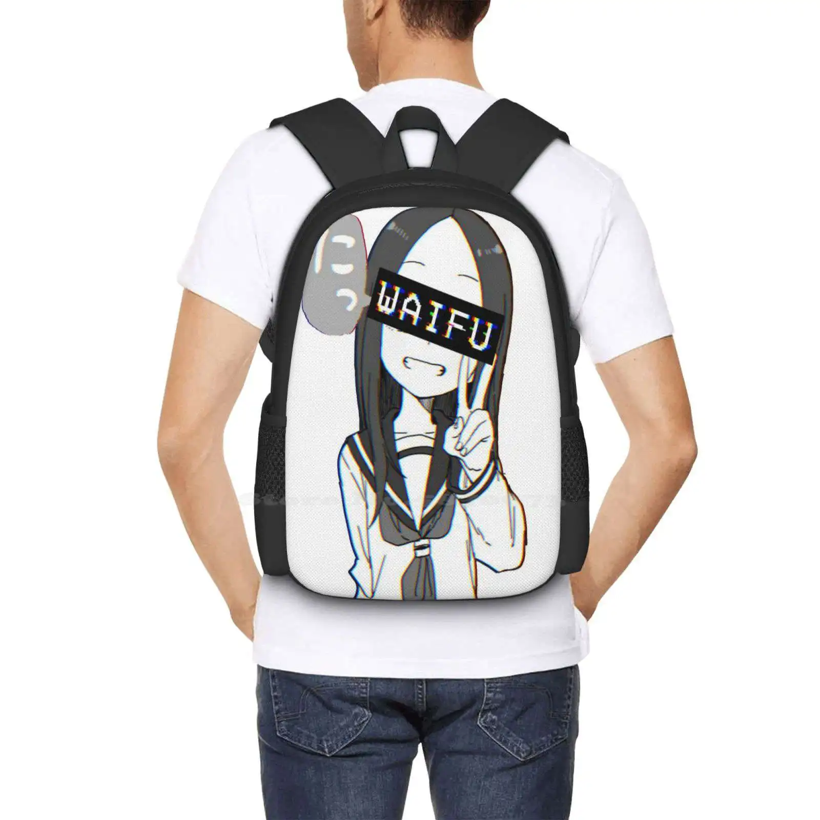 Plagerige Meester Takagi-San-Takagi Waifu Modepatroon Ontwerp Reis Laptop School Rugzak Tas Plagen Master Takagi San