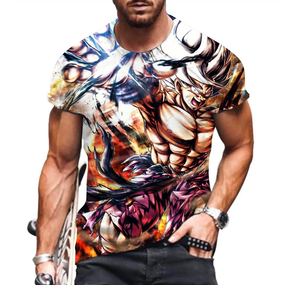 

Goku Streetwear Dragon Ball Z Tops Oversized Men's T-shirt Shirts Anime 2023 Fashion Clothing 100-5XL Short Sleeve T-shirts New