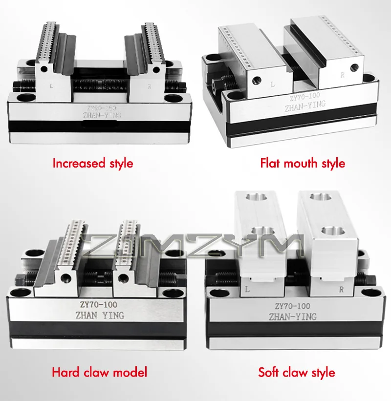 Precision Four Axis Five Axis Turntable Fixture Self Centering CNC Vise CNC Machining Center Concentric Flat Nose Pliers