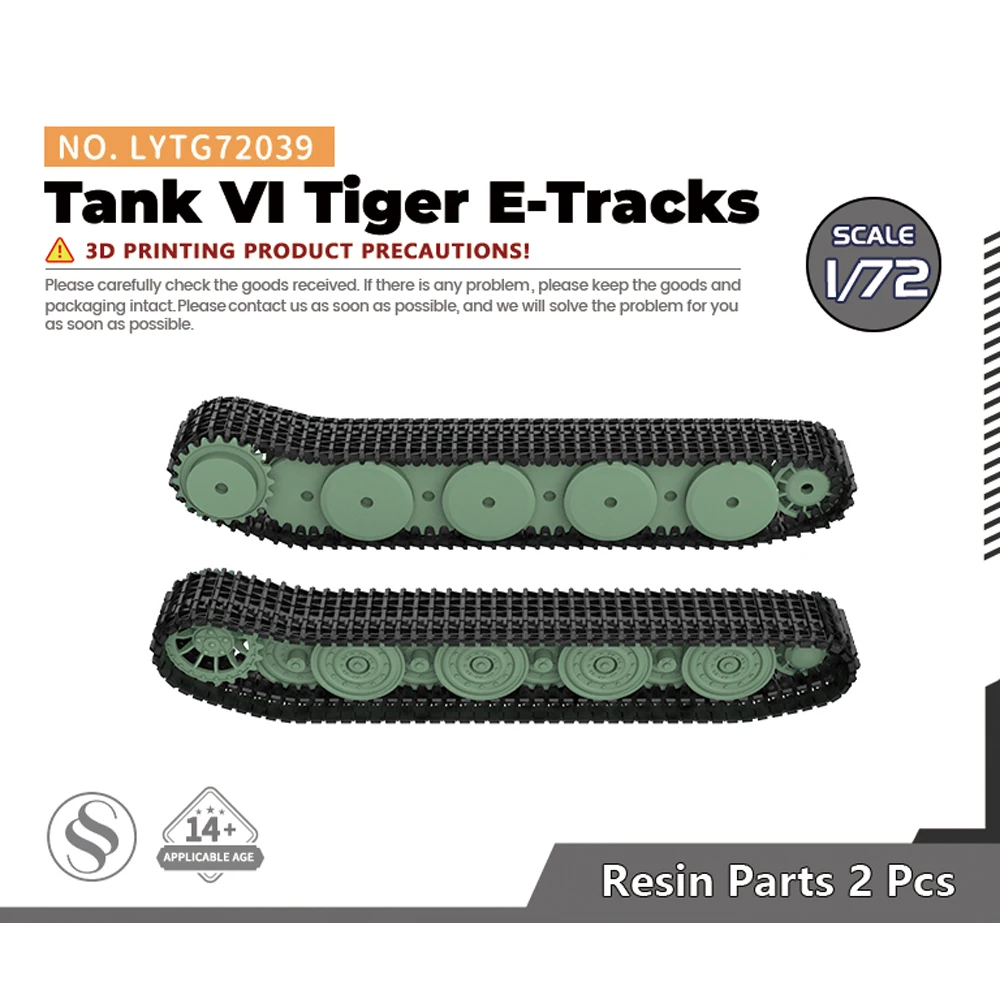 

Yao's Studio LYTG72039 1/72 Model Upgrade Parts Tank VI Tiger E-Tracks For Dragon 7482 2set