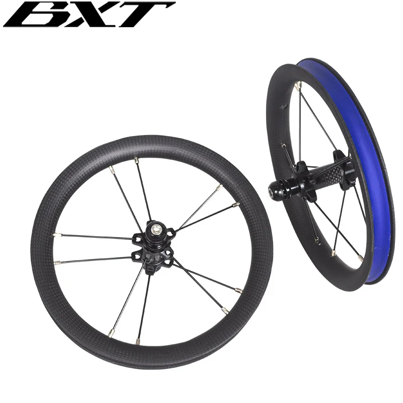 BXT New 12inch wheelset Kids Bike Wheels 85*9mm/95*9mm Bicycle Carbon Fiber Wheel 12in balance Wheels