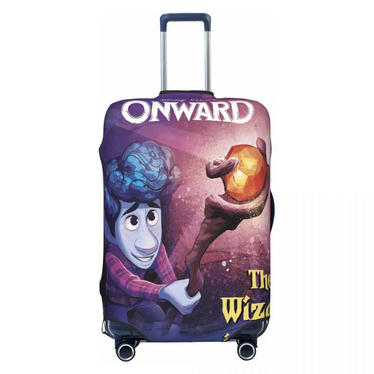 

Custom The Wizard In You Onward Luggage Cover Cute Animated Suitcase Protector Covers Suit For 18-32 inch