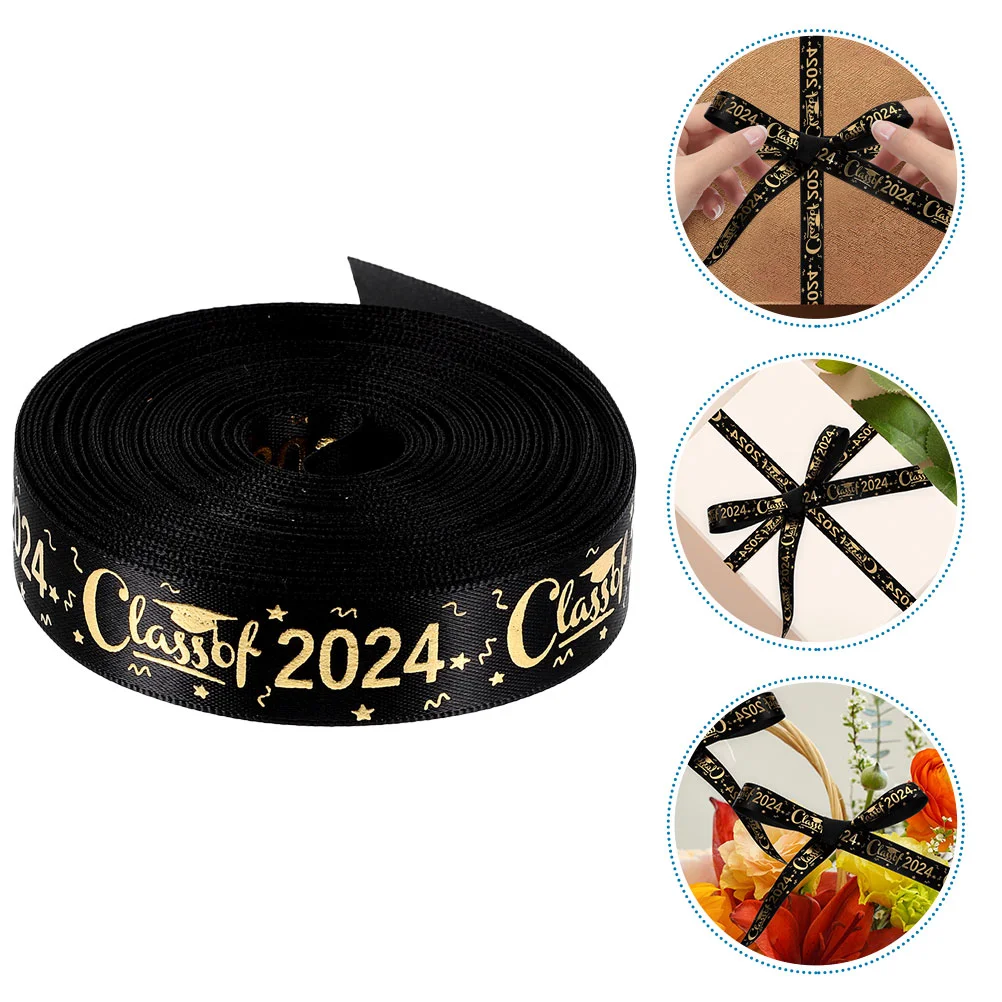 Mum Gifts Graduation Season Packaging Tape Festival Ribbon Crafts Warping Black Bow Making Mother