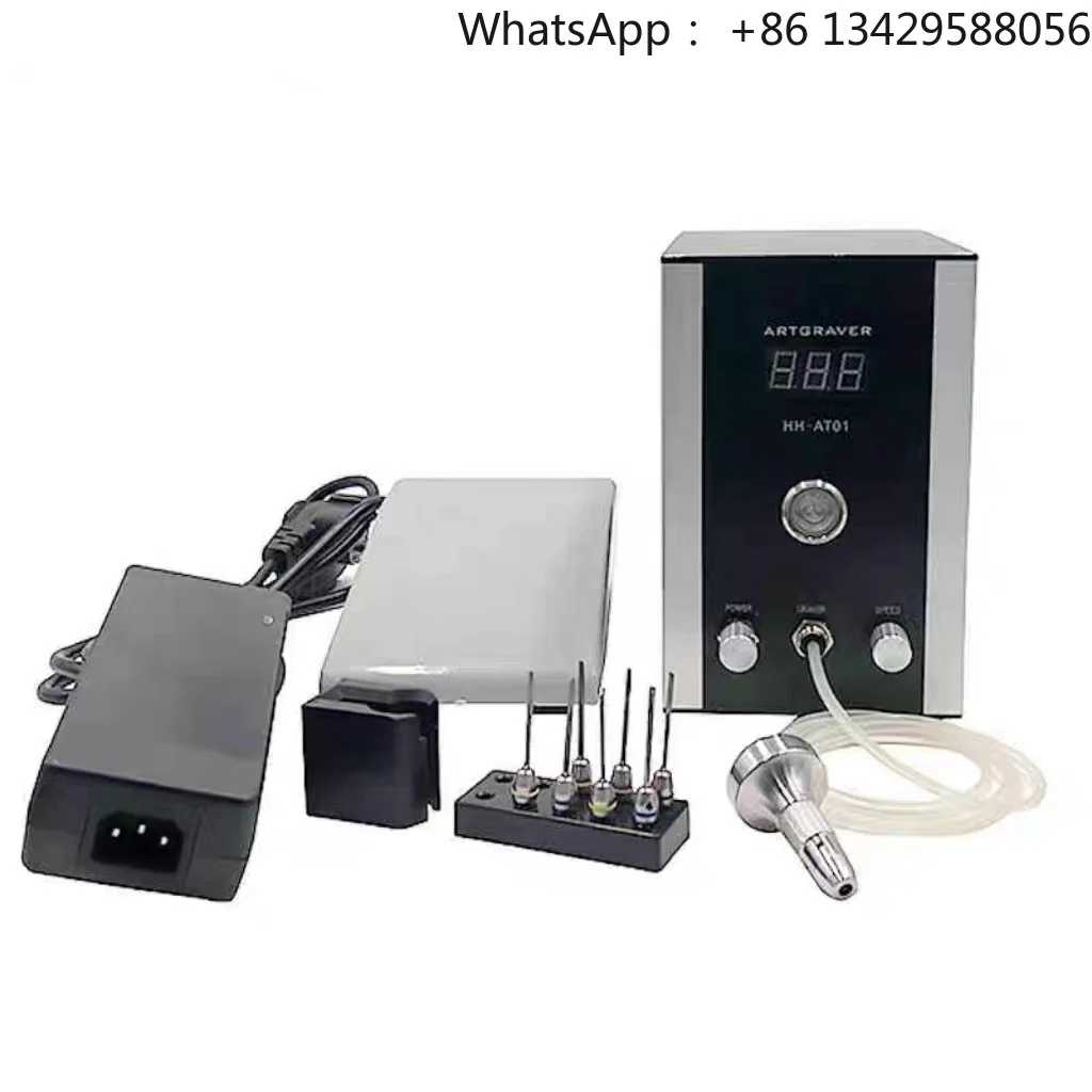 AT01 100W 100-240V Air Compressor Free Jewelry & Stone Setting Tools Hand Engraving Machine Micro Engraver Pneumatic Machine