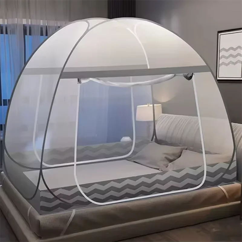 Summer Mongolian Yurt Mosquito Net Free Installation Foldable Mosquito Nets Encrypting Mesh Home Baby Anti Fall Mosquito Net