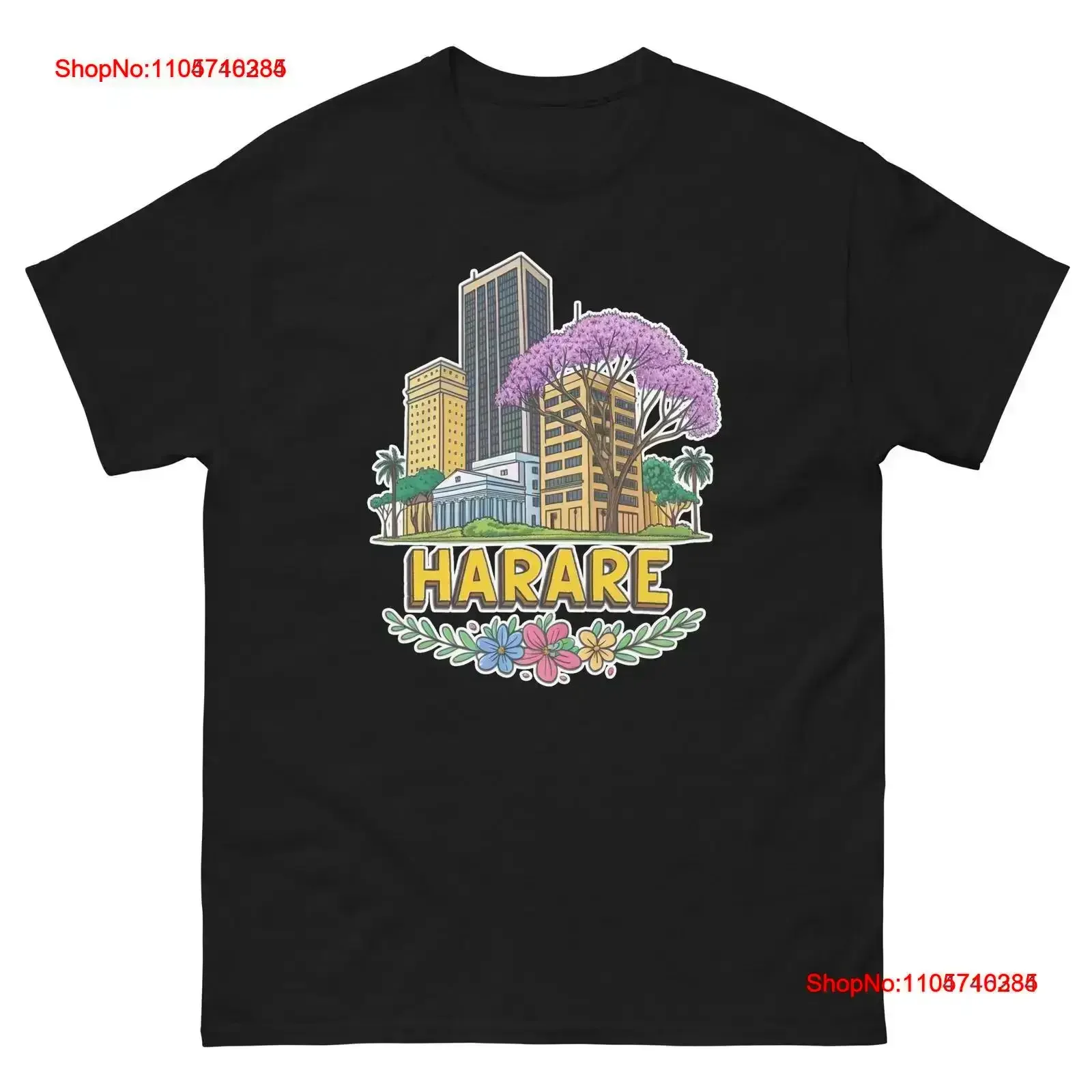 Harare World Travel Urban Area City T Shirt vintage Washed Stylish Stretched streetwear Breathable graphic designer clothes
