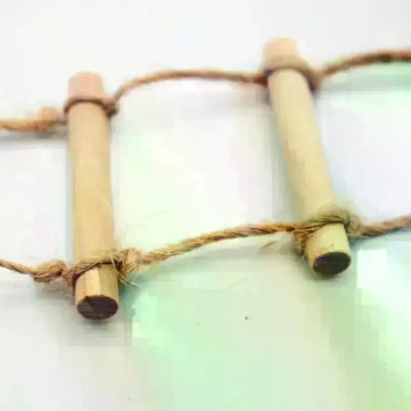 Mini corde de chanvre en bois pour maison de poupée, 1 pièce, échelle suspendue, jardinage pour animaux de compagnie, modèle de scène Miniature, jouets, accessoires pour maison de poupée