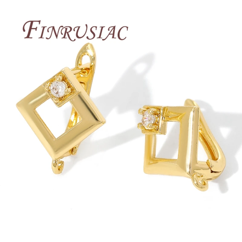 18K Gold Plated Earwire Fixtures,Earrings Fasteners,Anti-Allergy Earring Hooks Clasps Accessories,DIY Jewelry Making Supplies image 2