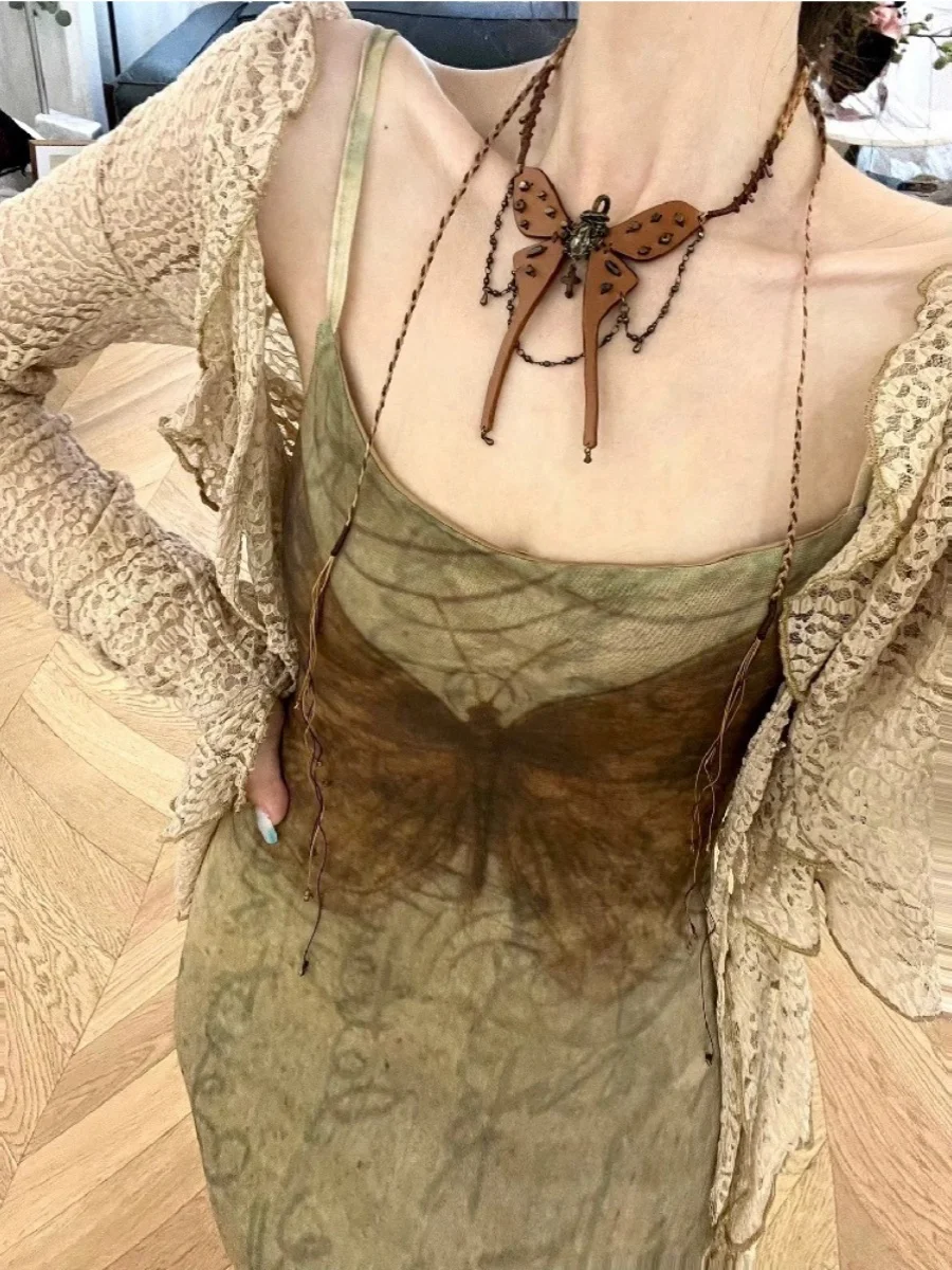 

Новый летний женский комплект в китайском винтажном стиле: чувственный асимметричный вязаный кардиган с V-образным вырезом и коротким рукавом