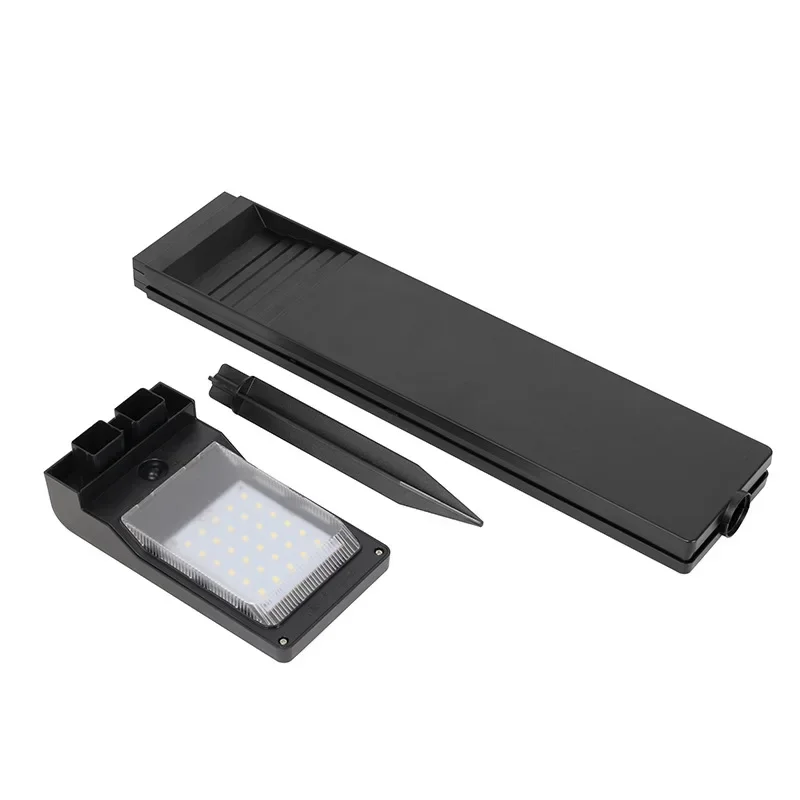 Hohe Helligkeit Outdoor IP64 Wasserdichte LED Solar Garten Lichter Einstellbare Licht Steuerung Induktion ABS + PC Rasen Lampen 2000 mAh