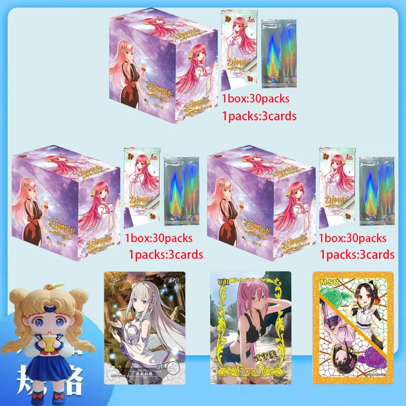 Goddess Story Collection Card Anime Beautiful girl Waifu Booster Box CCG TCG Doujin Toys Children's Halloween gift box