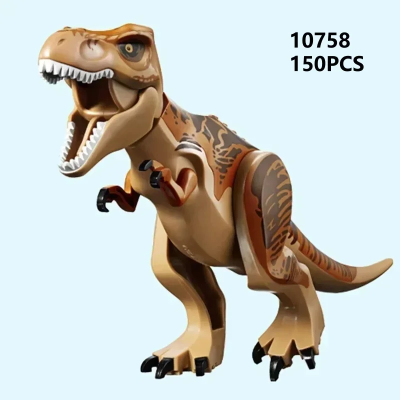 10758 Tiranossauro Grande Escape Dinossauro Montagem Modelo de Cena Tijolo Brinquedos Educativos para Crianças