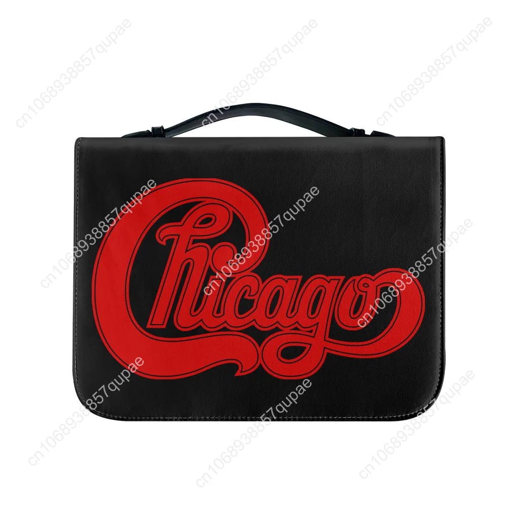 Chicago Band Bible Bags Vintage Rock Christian Gifts Personalized Cover Bible Pack Waterproof Leather Bag Pockets Package Case