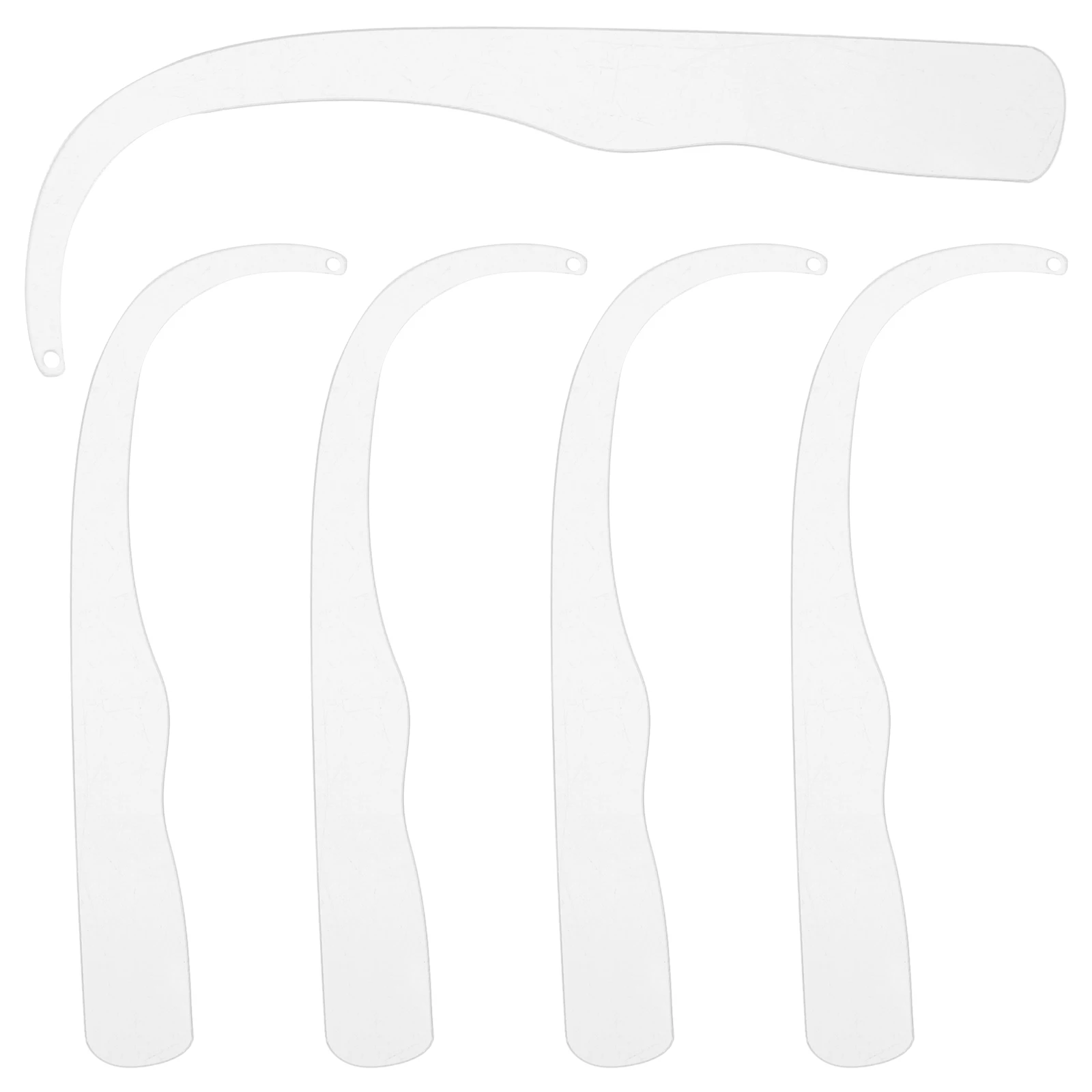 

5 Pcs Strips Earrings Findings Clear Acrylic Earring Supplies Rods Foldable Jewelry St Lightweight Storage