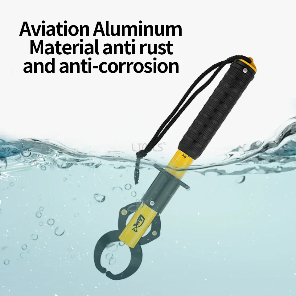 Fish Control Device with Weighing Path Fish Gripper Aluminum Alloy Fishing Pliers Grip Fishing Tackle Hook Fishing Pliers Grip