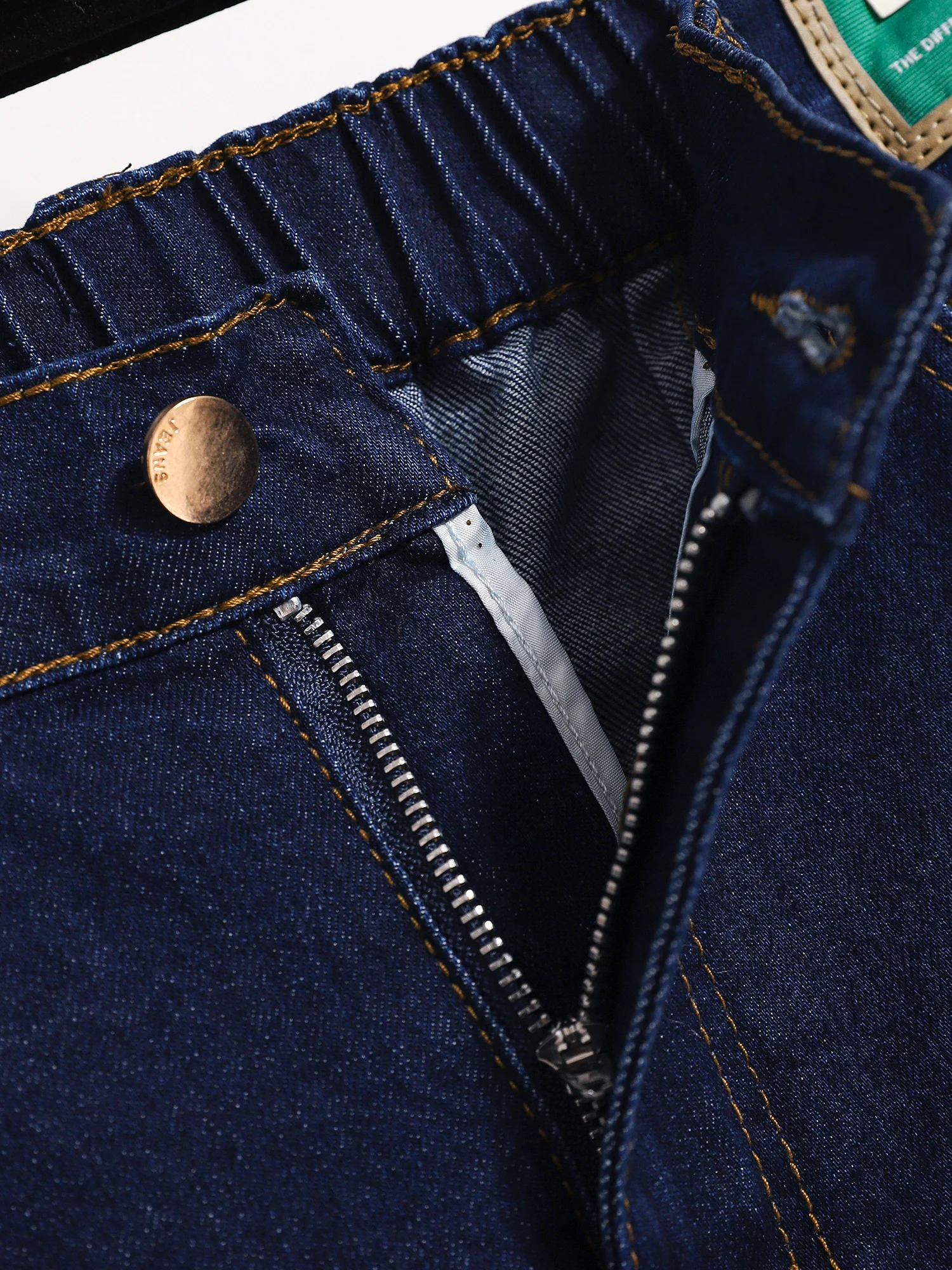 Printemps 2026 grande taille femmes jean taille élastique coupe ample hanche et cuisses Thi neuf Points décontracté jambe droite coton Denim