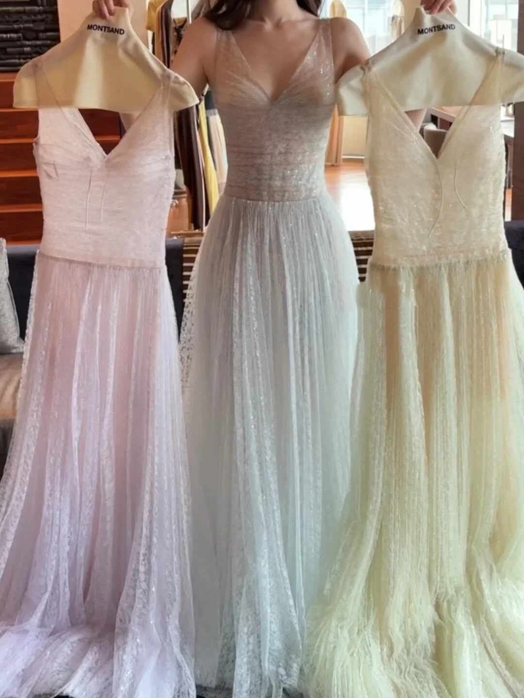   Długa tiulowa spódnica Fairy T, ciężka, haftowana, w kształcie litery A, z dekoltem w serek, zapinana na zamek, Ba Ele, damska, na urodziny.