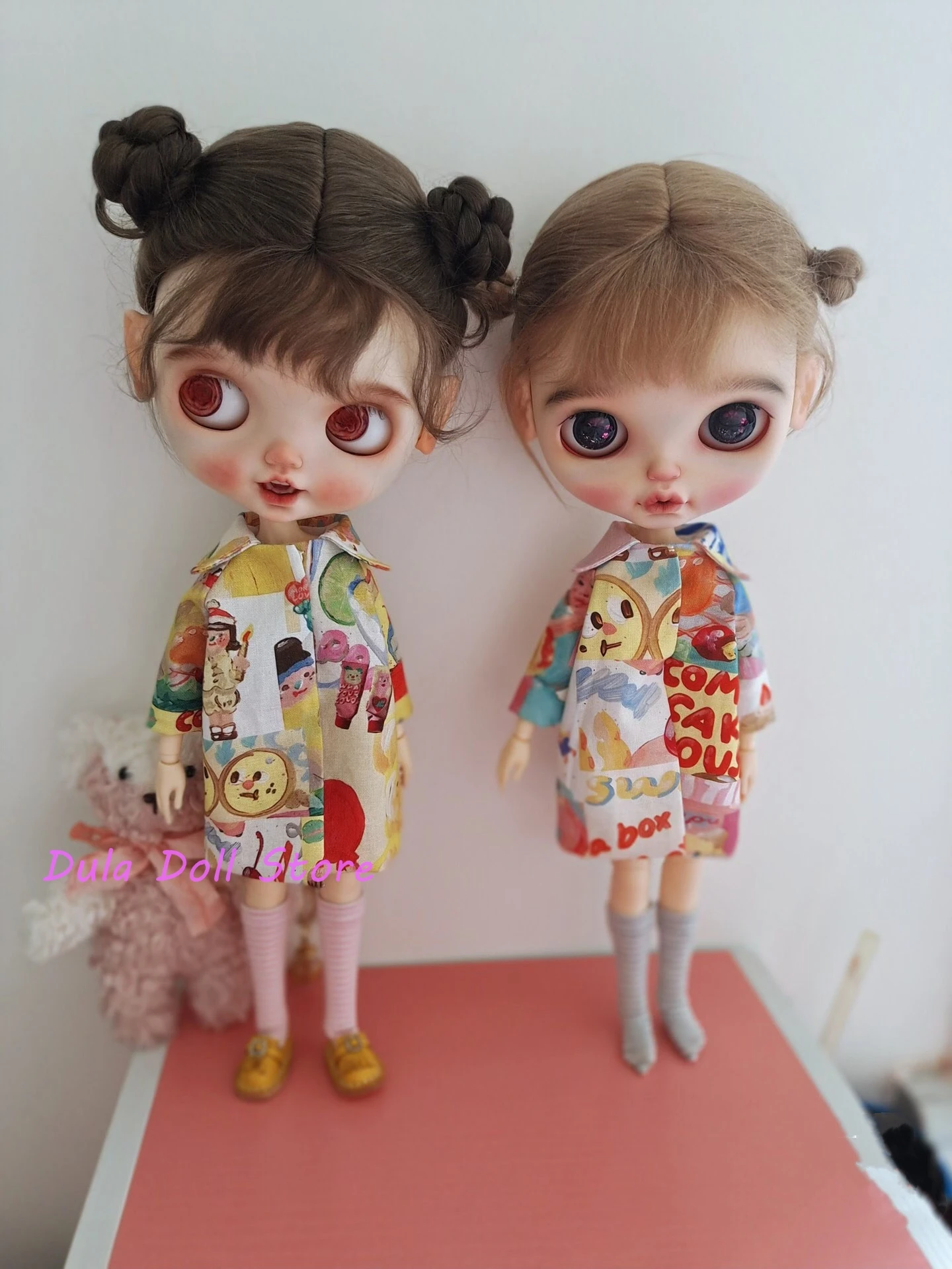 Dula Doll Clothes Dress  Colorful graffiti coat Blythe ob24 Azone Licca ICY JerryB 1/6 Bjd Doll Accessories