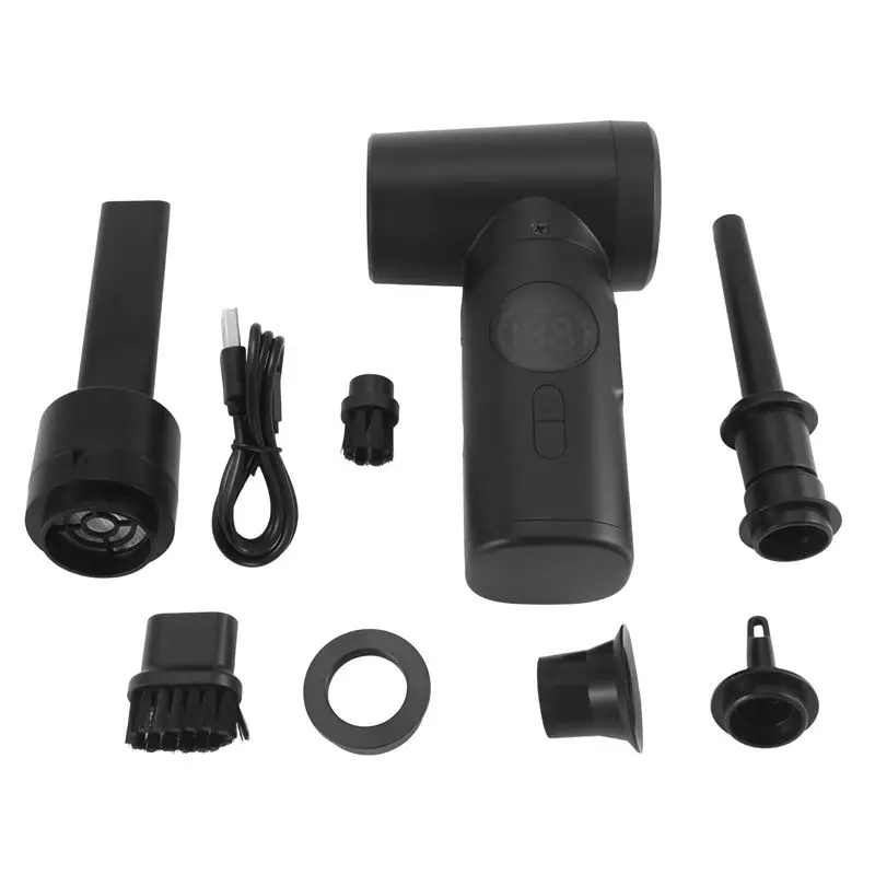Efficient 6000Mah Portable Compressed Air Duster Cleaner Cordless Duster For Keyboard Computer Cleaning